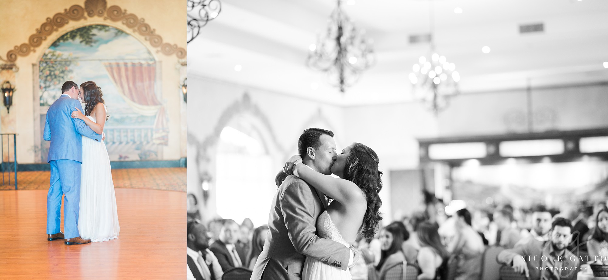 Bride and grooms first dance at ventosa vineyards