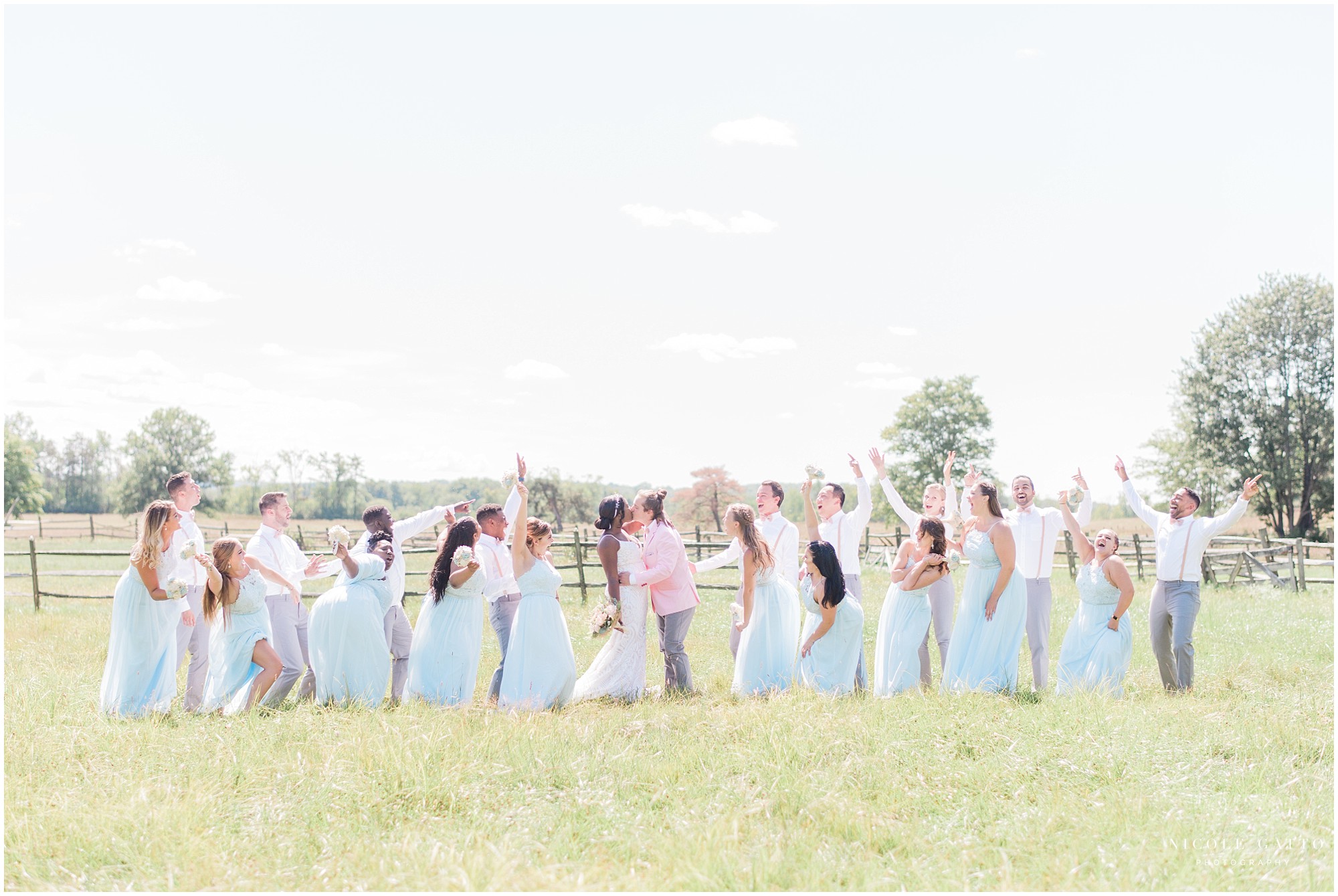 Bridal Party at Knox Farms