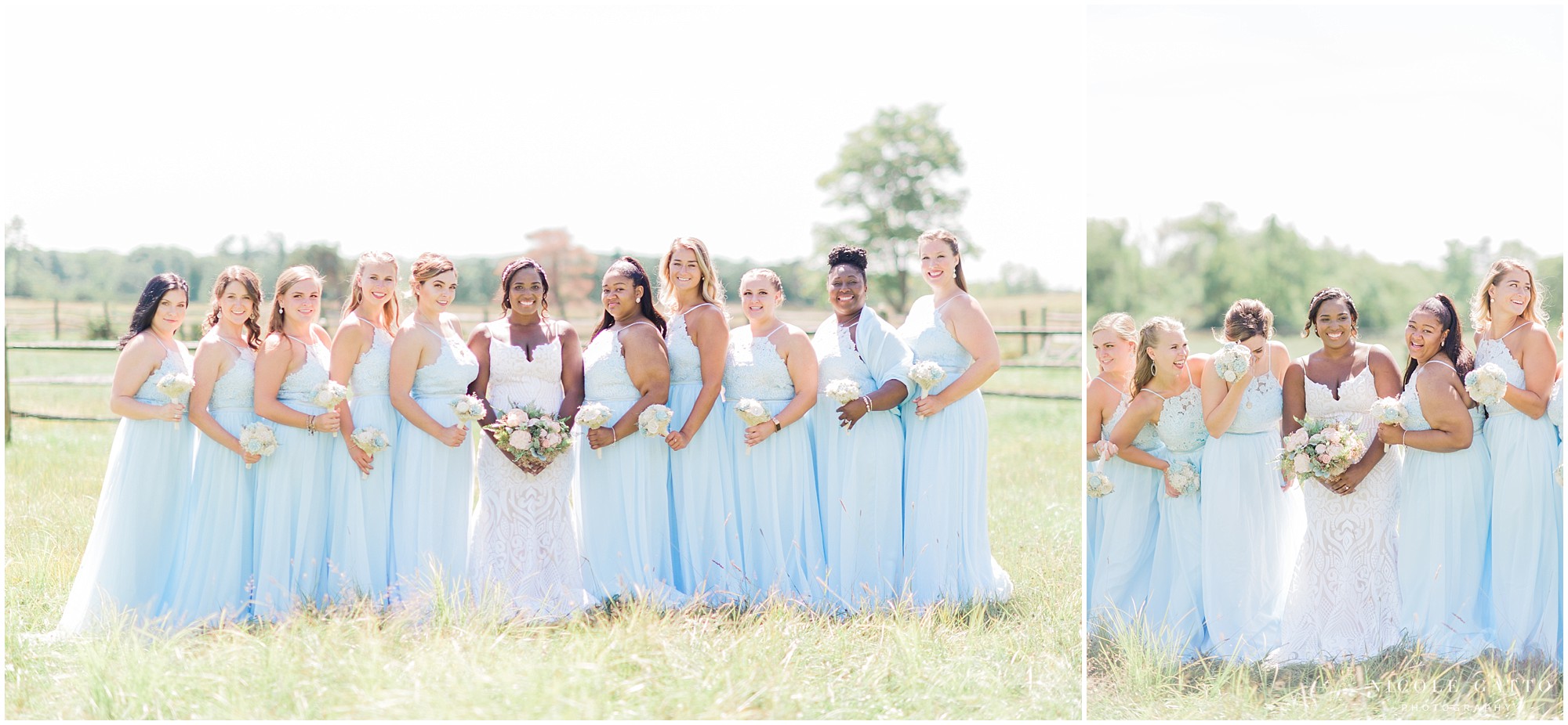 Bridal Party at knox Farms