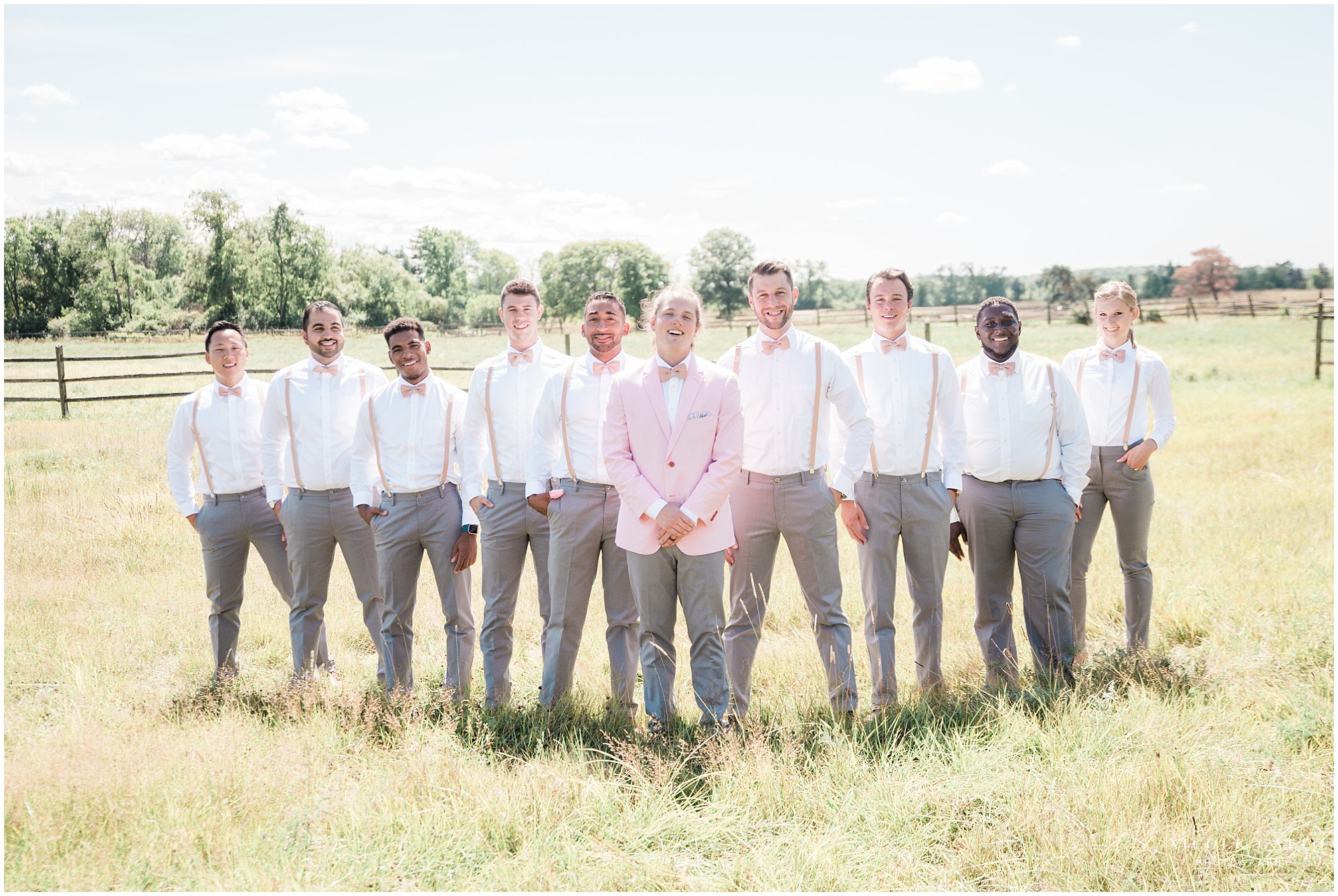 Bridal Party at knox Farms