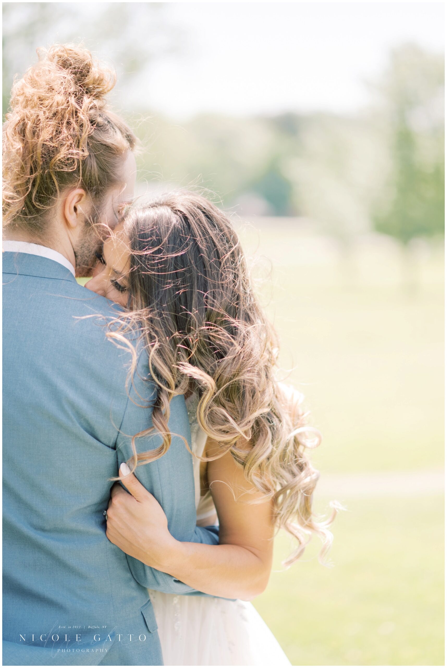 bride and groom buffalo ny wedding at Hayloft in the grove 