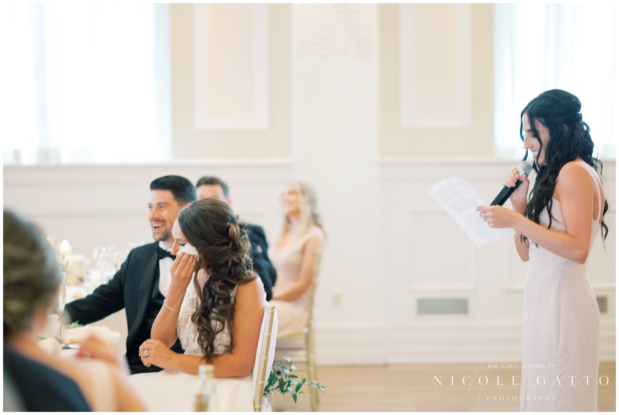 bride crying during speeches Wedding_at_Hotel_Lafayette-