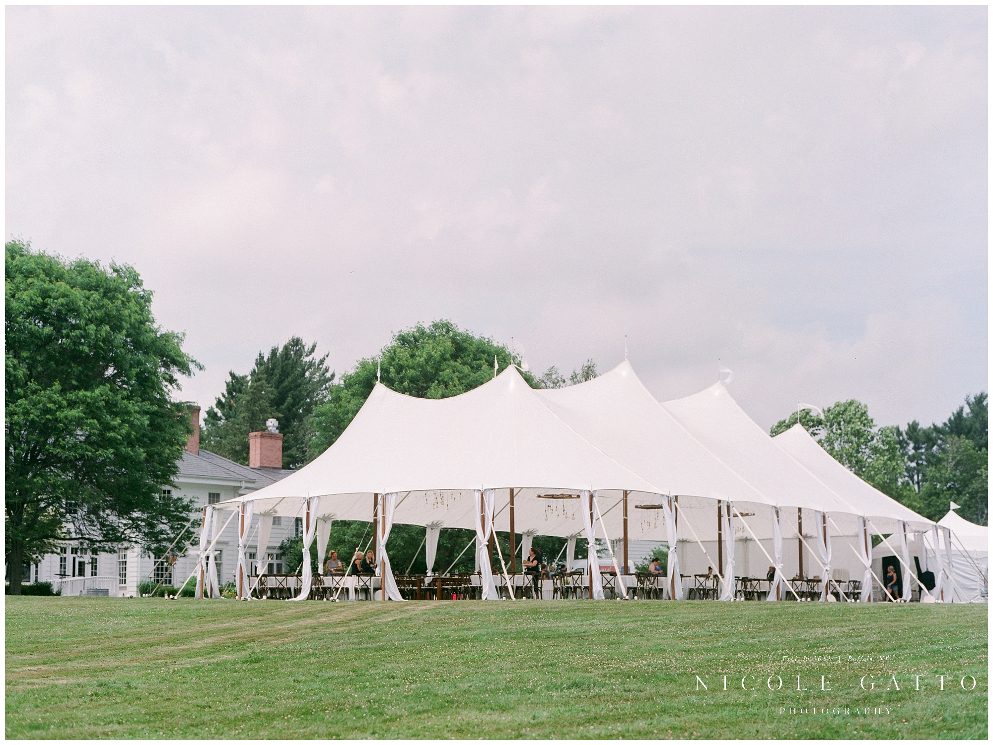 wedding at Knox Farms Mansion tent rental mccarthy tents