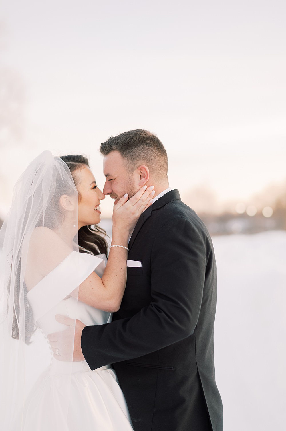 winter wedding at the sterling at arrowhead in akron ny